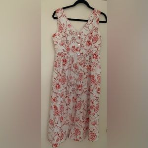 Cynthia Rowley Floral Print Midi Length Dress Sz US 6